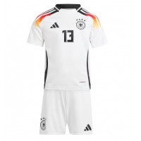 Camiseta Alemania Thomas Muller #13 Primera Equipación para niños Eurocopa 2024 manga corta (+ pantalones cortos)